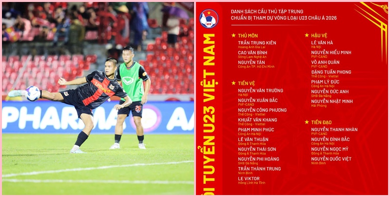 Ông Kim Sang Sik loại 1 cầu thủ U23 Việt Nam trước VL U23 Châu Á