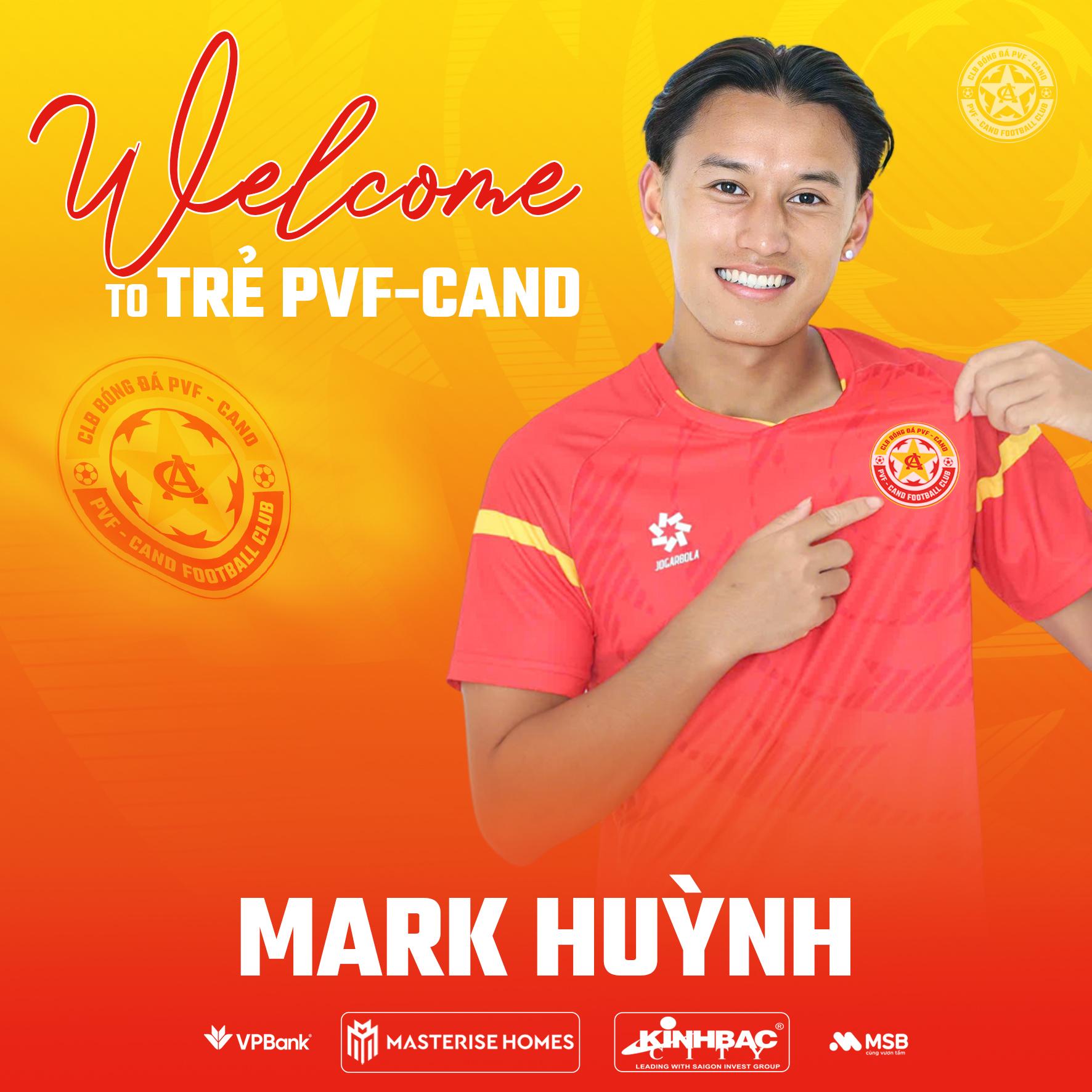 Mark Huỳnh gia nhập CLB Trẻ PVF CAND